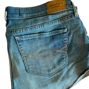 Abercrombie & Fitch Light Blue Denim Jean Shorts